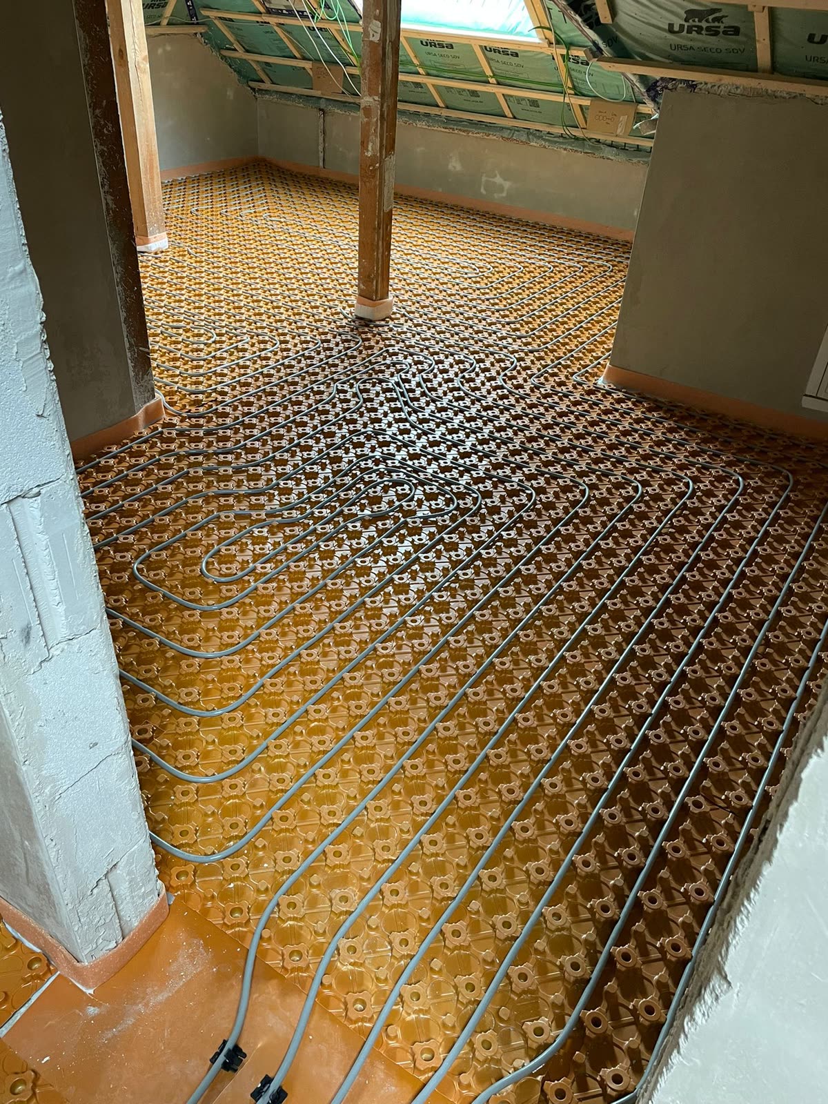 Noppenplatten-Dämmung im Dachgeschoss